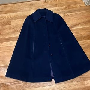 Pendleton Navy Wool Cape